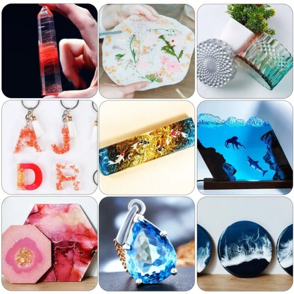 Transparent Epoxy Resin AB Crystal Glue - Image 4