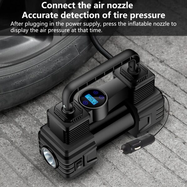 Air Compressor 12V Heavy Duty Portable Electric Car Tyre Inflator 150PSI UK - Image 2
