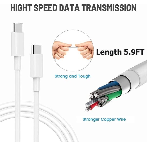 87W USB C Type C Fast Charger Power Adapter Compatible With Book Pro Uk Plug - Image 8