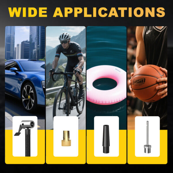 Wireless Digital Tyre Inflator 150PSI Portable Air Compressor For Car Moto Bike - Image 10