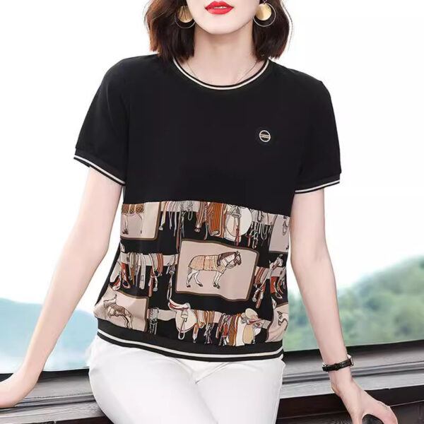 Summer Plus Size T-shirt Women's Clothing - Image 7