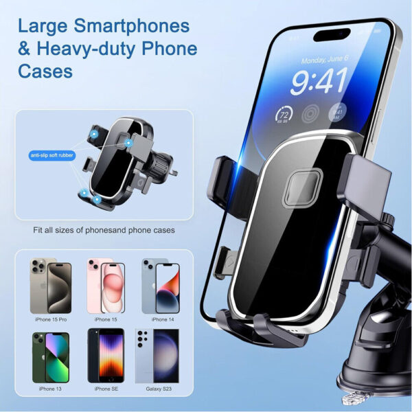 Universal Car Phone Holder 360 Windscreen Suction Mount GPS Stand Cradle UK NEW - Image 5