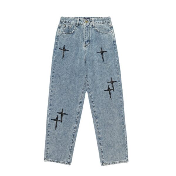 Spring And Autumn Fashion Casual Men's Nine Point Jeans - Image 3