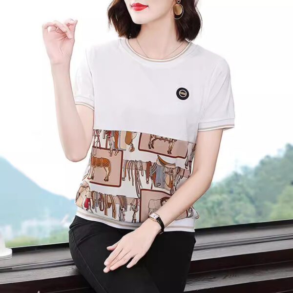 Summer Plus Size T-shirt Women's Clothing - Image 3