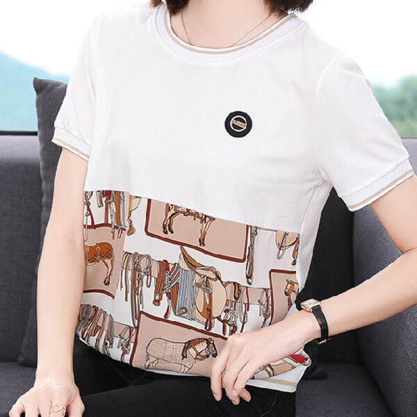 Summer Plus Size T-shirt Women's Clothing - Image 2