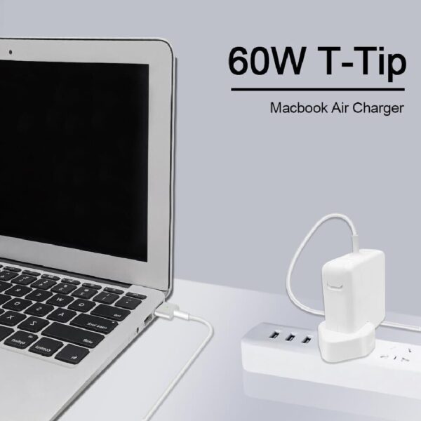 Power Cable Adapter Charger For MacBook Air 11-13-60W, MagSafe 2, T-Tip - Image 9