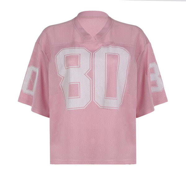 Street Tide Brand Digital Printing Loose V-neck Short Sleeve - Image 5