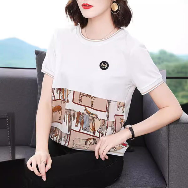 Summer Plus Size T-shirt Women's Clothing - Image 5
