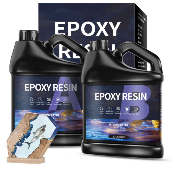 Transparent Epoxy Resin AB Crystal Glue - Image 9