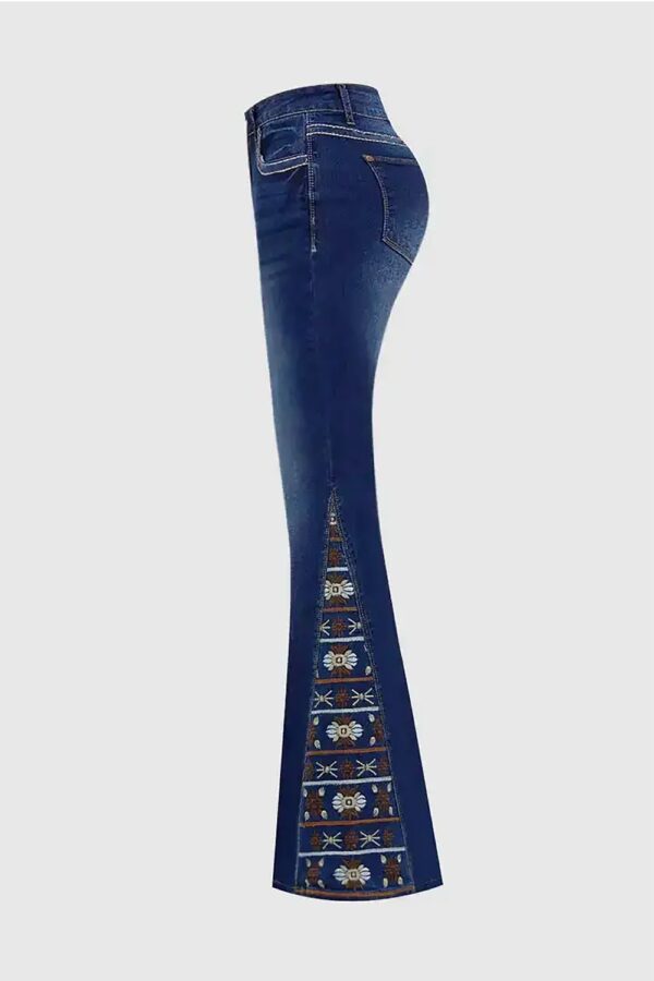 Women's High-Waist Heavily Ripped Jeans, Wide-Leg Full-Length Jeans With A Destroyed Streetwear Finish, Light-Wash Denim For All Seasons Forbidden Platform - Temu - Image 2
